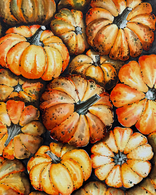 Autumn Harvest (Original watercolor)